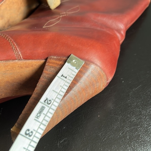 Vintage Leather Mid Height Ankle Boots - Picture 13 of 14